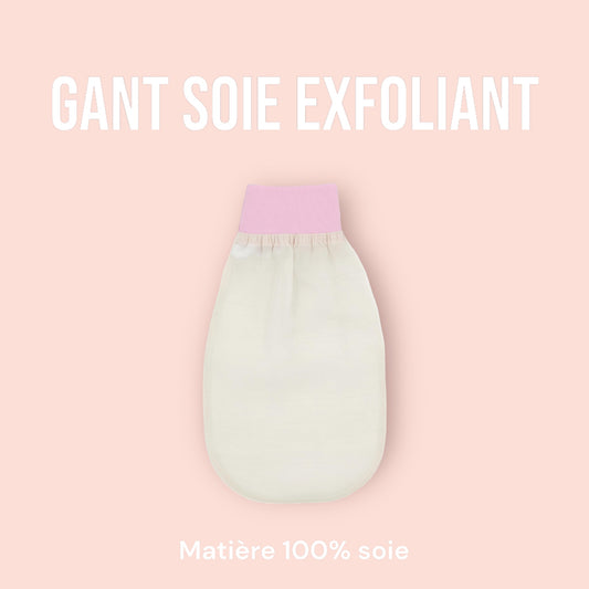 Gant exfoliant 100% soie